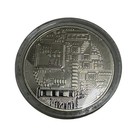 Physical Commemorative 1 Bitcoin Coin Art Collection Silvery Plated 