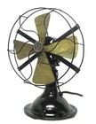 Antique Pittsburgh Specialties 8  Oscillating Electric Fan  A  Cond  Runs  Brass