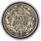 1908-d 10c Silver Barber Dime - Unc - Sku-y6779