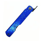 Higonokami Folding Knife   mizushibuki  Water Splash 100mm  Blue - Us Seller