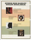Bob Marley Rare Vintage Double Sided 2002 Promo Trade Ad Poster Of Anthology 