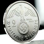 Nazi Germany  beautiful  Genuine Ww2 Third Reich 2 Reichsmark 62 5  Silver Coin