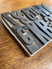 Letterpress Wood Type 15 Pieces  120 Point