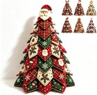 3d Diy Quilted Christmas Tree Kit Handmade Christmas Patchwork Fabric Craft Set