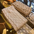 Estate Antique Lace Some French Fancy Ecru Vintage Scrumdelicious  2pc 179   