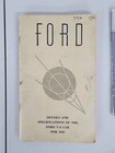 1930 s Ford Motor Co Dealership Sales Booklets  Holiday Duster  Paint Samples