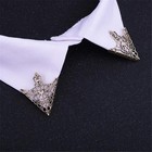 Vintage Brooch Pin Triangle Hollow Out Unisex Lapel Pin For Shirt Collar Decor