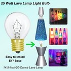 25 Watt 120 Volt E17 Base Lava Lamp Replacement Bulb For 14 5-inch 2700k White