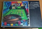 Vintage Pleasantime Casino Game 1960 s Roulette Wheel Poker Chips Box Complete 