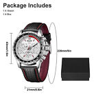 Megir Waterproof Men s Stainless Steel Analog Sports Quartz Military Wrist Watch