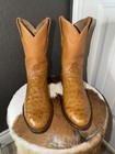 Tecovas    the Duke    Men   s Ostrich Leather Western Boots 10ee