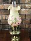 Louise Piper Signed Hand Painted Fenton Lamp Dated 6 6 79 - 22  Tall