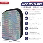 Autoamerics 2-piece Windshield Sun Shade - Sports  small   Holographic 