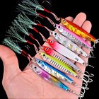 Metal Jig Fishing Lures Set 7g-40g Shore Casting Saltwater Jigging Spoon Bait