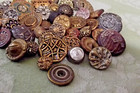 Grab Bag Of Vintage Metal Buttons - Variety Shapes  Sizes  Patterns  Pics  3697 