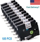 100pk Brother P-touch Tz-231 Tze-231 12mm Label Tape Black On White 1 2  Pt-d210
