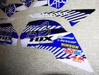 Yamaha 660r Raptor Blue whitedecals Stickers Quad Graphics 13pc Kit 2001 2005