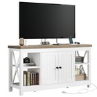Farmhouse Tv Stand Cabinet For 55    50  Entertainment Center Tv Console Table