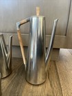 Royal Holland Kmd Daalderop Mcm Pewter Teak Coffee Tea Cream Sugar Set Vintage