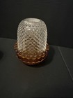 Pair Glimmer Courting Fairy Light With Diamond Cut Look Deep Amber   Clear Mix