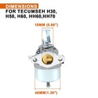 Savior 632272 Carburetor Compatible With Tecumseh H30 H50 H60 Hh60 632230   