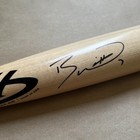 Bobby Witt Jr  Autographed Blonde Homewood Game Model Bat Beckett Auth Wn45429