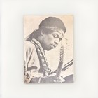 Jimi Hendrix Vintage Photo Card 1960s Guitar Black White Christmas 6 5x4 25   