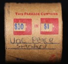 Uncirculated Peace Standard  1 - 10 Coin Shotgun Roll     Woolworth woolco