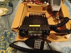Icom Black Mobile Ham Radio Transceiver W  Keypad Microphone  Lcd Screen
