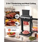 Uimoso 2-in-1 Manual Meat Tenderizer And Jerky Slicer For Steak  Turkey  Pork