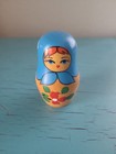 Vintage Russian Matryoshka Hand Painted   Signed Wooden Nesting Dolls - Set Of 5