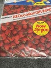 Vintage Wrapping Paper Sheets Rainbows   Strawberry Lot X 2 Gift Center 