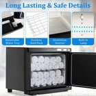 Jxsdliy 23l Black Hot Towel Heater Cabinet For Spa Salon Home Bathroom