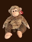 Ty Large Plush Beanie Buddy Bonsai The Chimpanzee   Monkey 15  With Tag 