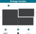 New-4 Pack 12-inch X 24-inch Metal Pegboard Wall Panels  Peg Boards For Garage T