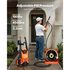 Electric Pressure Washer Max 4500 Psi 3 2 Gpm With Pressure Adjustment