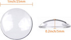 150 Glass Dome Cabochons  25mm Clear Glass  1 Inch 25mm Non-calibrated Round For