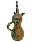 Antique Islamic Middle Eastern Copper  Bedouin Coffee Pot Qahwa Dallah  Marked