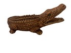 Vintage Alligator Bank   Florida Souvenir   Green Eyes