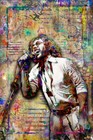 Warren Zevon 24x36in Poster Warren Zevon Art Free Shipping Us