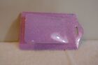 Luggage Tags  Leather Suitcase Identifiers  Cruise Id Labels Glitter Lavender 2