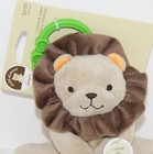 Carter s Rattle Teether Lion Plush Soft Beige Chime   Chew Stroller Carrier New