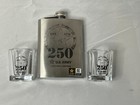 Us Army 250th Anniversary Hip Flask Set 8oz Stainless Steel W2 Shot Glasses Gift