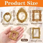 Miniature Photo Frame Ornament For Crafts Wedding Christmas Baroque Resin New Us