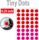 10000 Pcs 1 4  Small Colored Dot Stickers Tiny Round Labels  10 Colors Circle St
