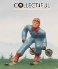 Barclay - Vintage Lead Figure   B190 Man Downhill Skier  rare  W poles     