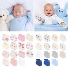 15pairs Newborn Baby Boy Mittens Soft Cotton No-scratch Gloves For Infant Unisex