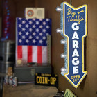Big Daddy s Garage Double-sided Marquee Sign With Vintage Print And Led Bulbs Re