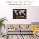 Xl Scratch Off Map Of The World With Frame - 36 X 24 - Easy To Frame Travel W   