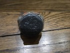 Huge  Rare  Antique Middle Eastern Or Persian Ring   Carved In Black Stone Sz 9